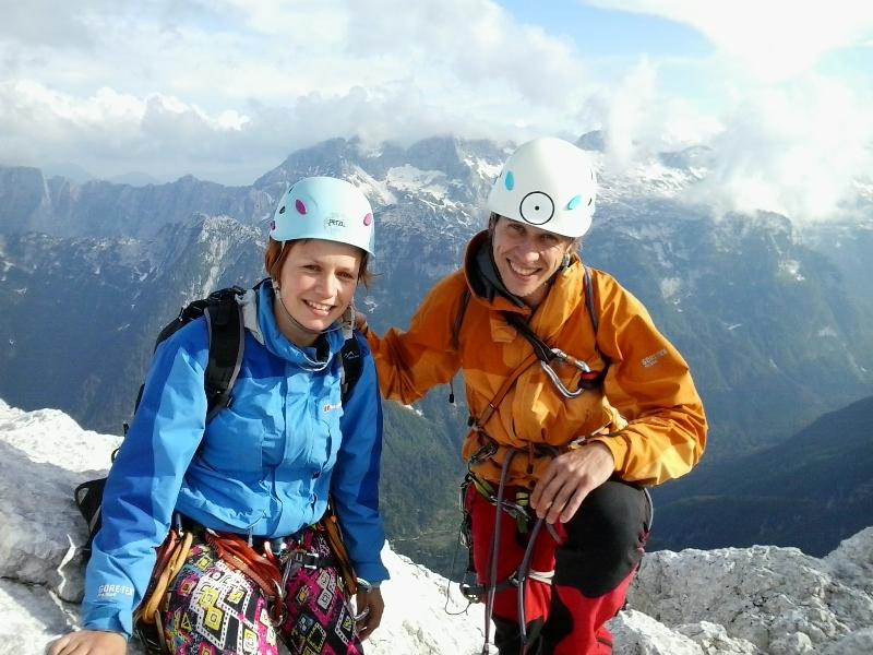 on the top Cima Alta di Riobianco